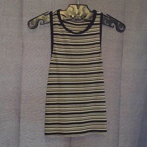 Cute black and white tank top!